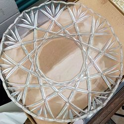 Vintage Mikasa Roxbotough Crystal Platter