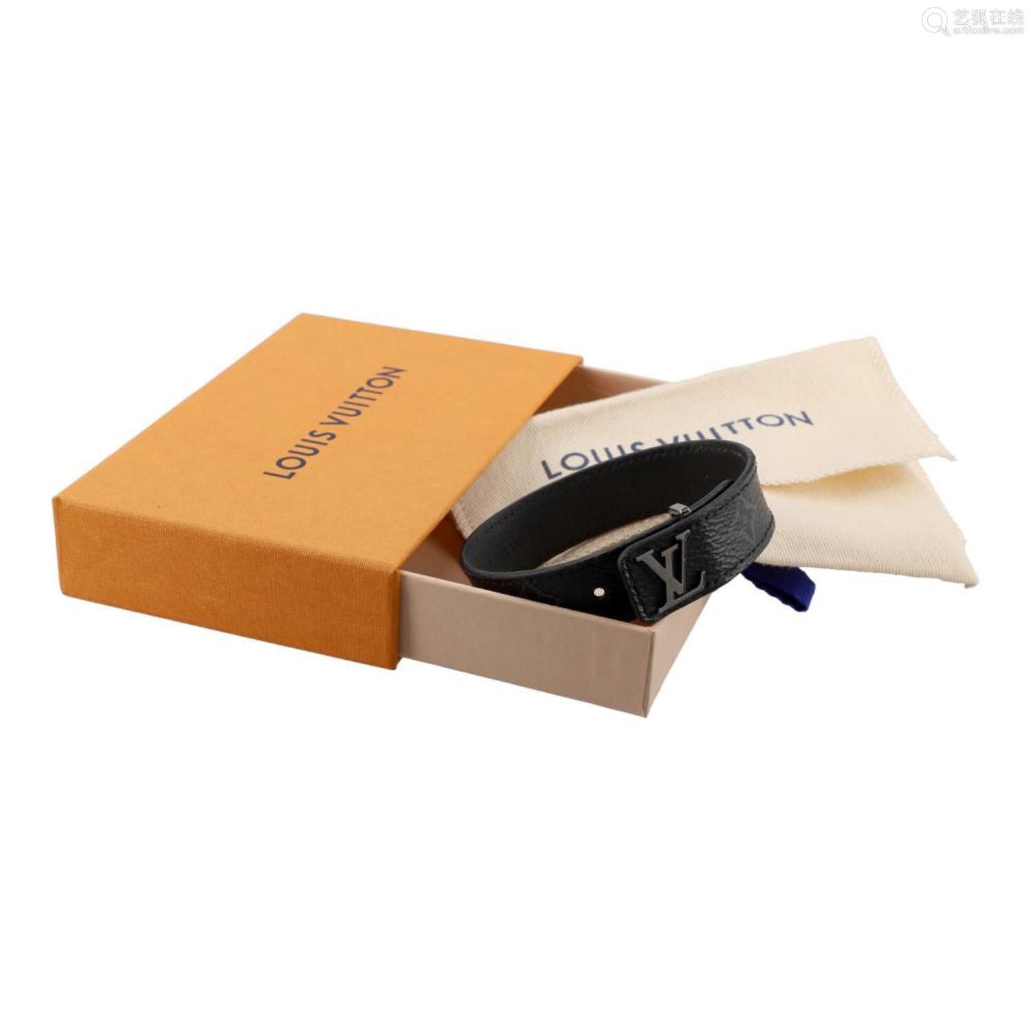 Louis Vuitton LV Slim Bracelet Monogram Eclipse Black for Sale in