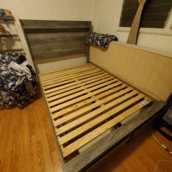 Fullsize BEDFRAME with Nightlight Installed In Frame 