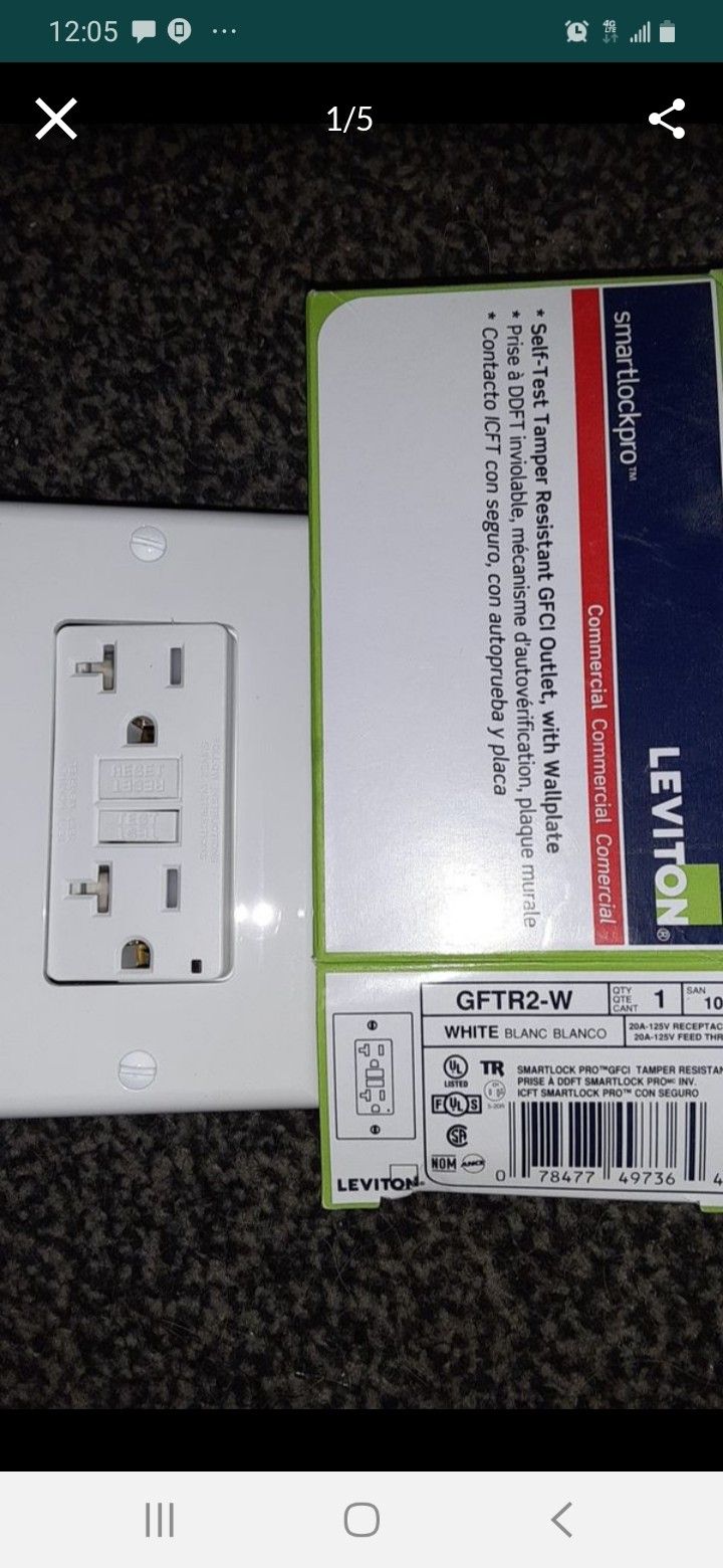 Levitron smartlockpro gfci receptacle