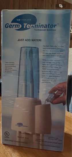 This is a germ, terminator toothbrush sanitizer model GT 100 This is a germ terminator toothbrush sanitizer model GT 100