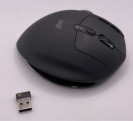 Logitech MX ERGO S Plus Wireless Ergonomic Trackball Mouse - Graphite
