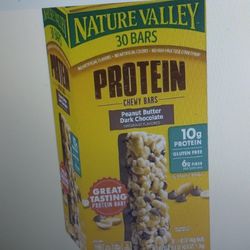 Nature Valley Peanut Butter Dark Chocolate Protein Chewy Bars, 30 Ct
