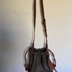 Tan And Green Women’s Bag