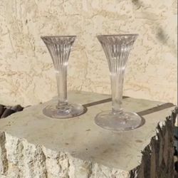( Set Of 2 ) Marquis Waterford Crystal Candlesticks 
