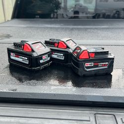 Milwaukee 6.0 And 5.0 Batteries 