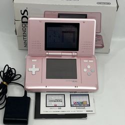 Nintendo DS Original Candy Pink System Complete In Box CIB NTR-001 Region Free