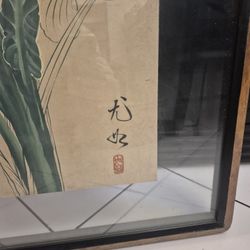 Calla Lilly By You Original Tempera Cuadro Vintage  Buenas Condiciones Japanese 