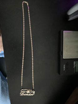 10k chain and name pendant “Denise”