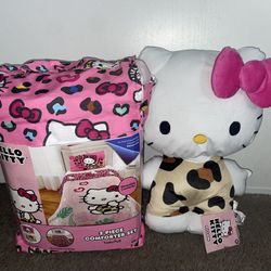 Hello Kitty Bed Set & Pillow
