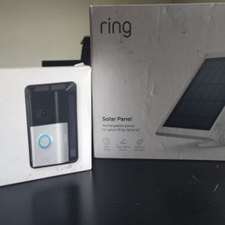 RING Solar Panel + Solar Charger