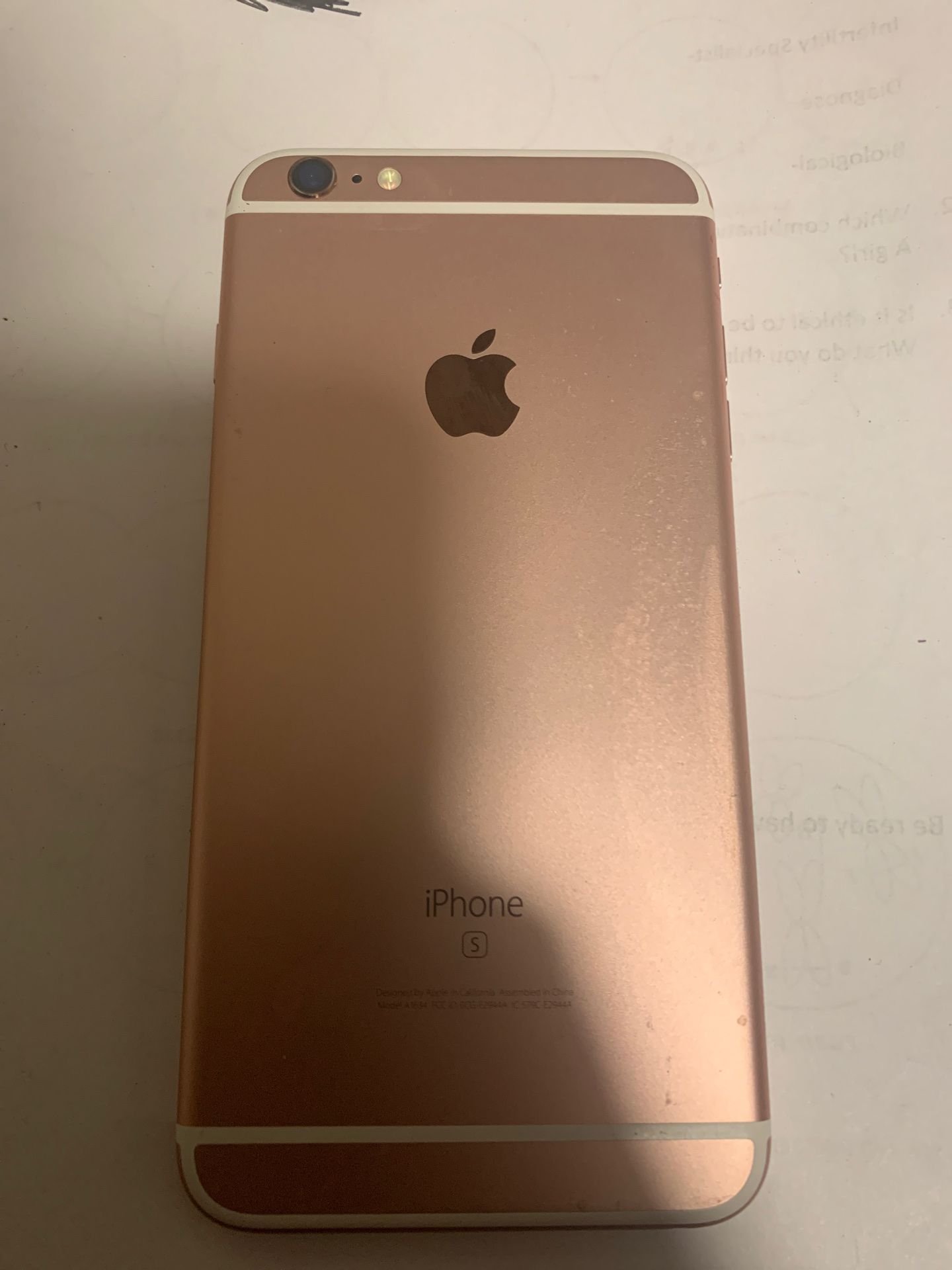 iPhone 6s rose gold