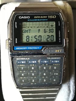 Vintage Casio DBC-1500 Data Bank Calculator Watch