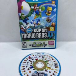 Super Mario Bros U with New Super Luigi U Nintendo Wii U W Insert Tested 