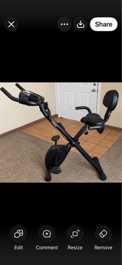 Folding exercise stationary bike