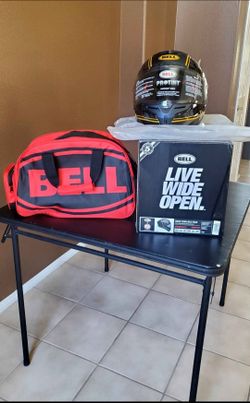 Motorcycle helmet (bell race flex rsd carbon fiber )