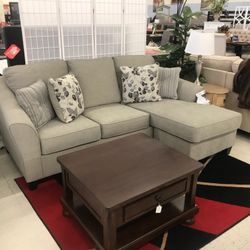 Abney Driftwood Sofa Chaise /couch 