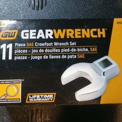 Gearwrench 11 Piece Crowfoot 3/8 Drive