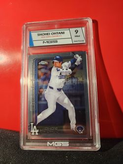 2025 Topps Series 1 Baseball Shohei Ohtani Card #1  Dodgers MGS 9 MT
