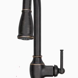 American Standard Delancey Single Control Kitchen Faucet With Pull Down Spray Legacy Bronze