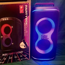 JBL Partybox Club Live 120 Portable Bluetooth Party Speaker w/ LED Lights, Wireless Microphone