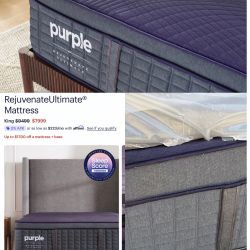 🔥SALE 🔥KING | PURPLE RejuvenateUltimate® Mattress💤Retail $8000