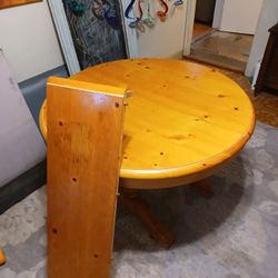 Expandable Wooden Kitchen Table With Chairs 