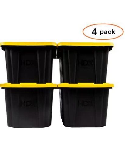 27 Sq In Storage Bins(4pk)
