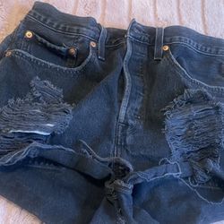 Black Levi Jean Shorts Size 30