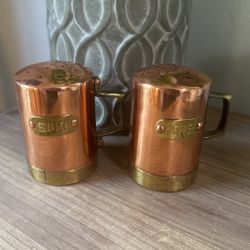 Copper Salt And Pepper Shakers