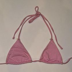 FRANKIES BIKINI Pink Bikini Top