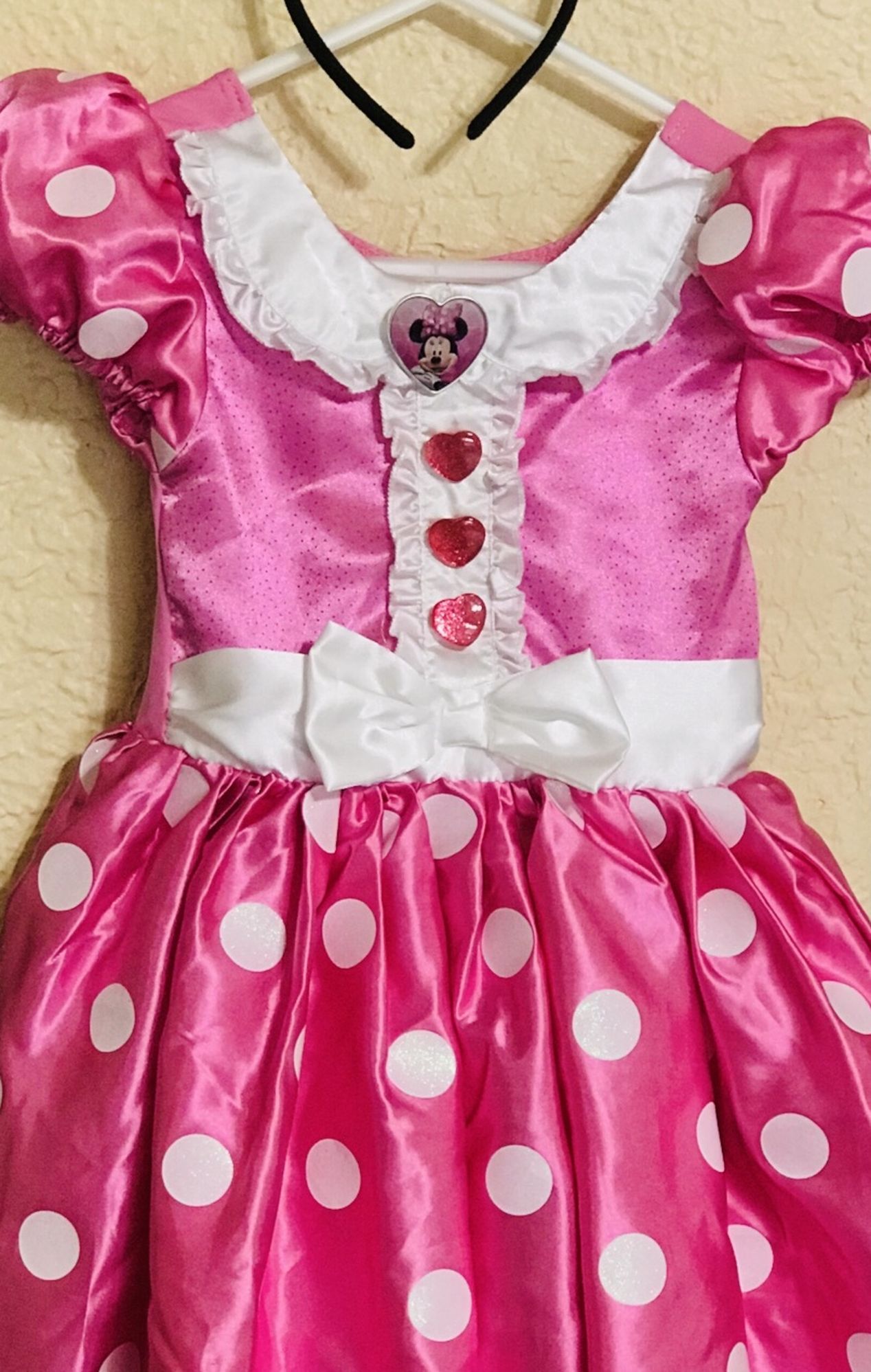 Minnie Mouse Dress/ Ears/ Basket