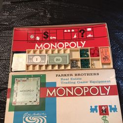 Monopoly Board Game 1961