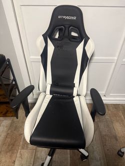 GTRacing Gaming Chair Black and White