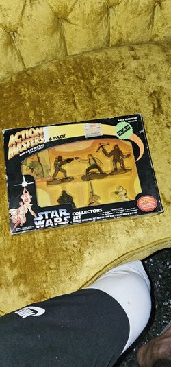 Vintage Kenner Action Masters Die Cast Star Wars Metal Vadar Han Skywalker Cards