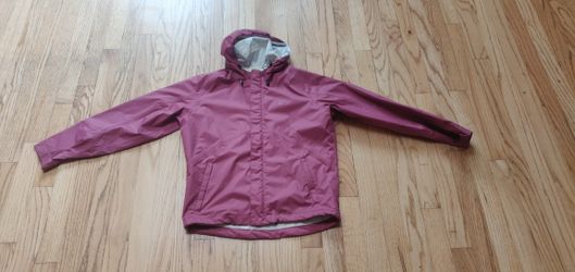 Sierra Designs Girls Full Zip Rain Coat Size 10-12