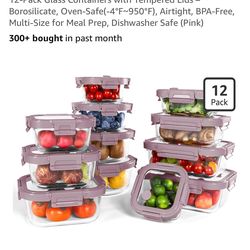 Borohouse 24 pc glass Tupperware