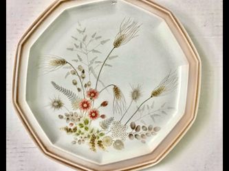 Mikasa Country Place High Summer Dinner / Serving Plate 11” Diameter 1980s Stoneware