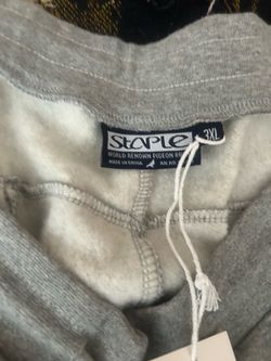 “Staple” triple color sweat pants