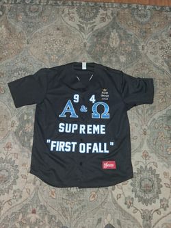 Supreme Alpha And Omega Baseball Jersey 