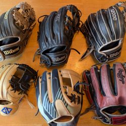 Baseball Gloves READ DESCRIPTION for prices and info