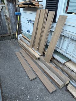 Composite decking materials fascia board & grooved deck boards