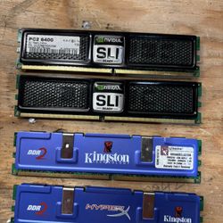 Nvidia SLI Ready and hyperX blue retro gaming ram - 4GB DDR2 bundle
