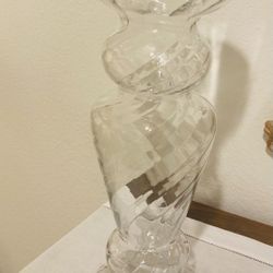 Swirl Glass Candle Holder.