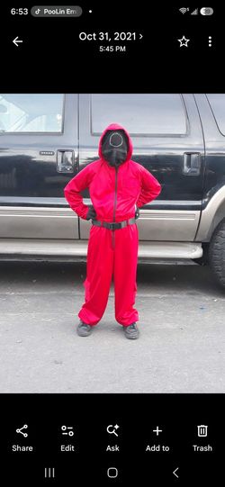 Kids handmade Squid game costume