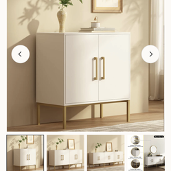 Ansel Matte White Modern Minimalist Sideboard/TV Stand