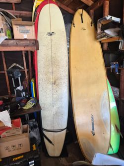 Allison Surfboards Red Longboard Surfboard