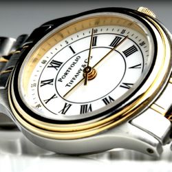 Tiffany & Co. 18K Yellow Gold and Stainless Steel Portfolio Watch
