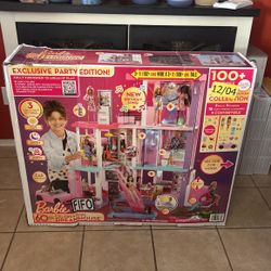 “(NEW IN BOX)”!! Barbie Exclusive Party Edition! Dreamhouse