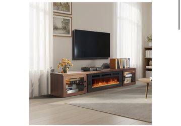 New, 70”TV stand With Fireplace( Already Assembled 